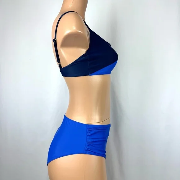 Summer salt Sz 6 Royal Blue The Marina 2 Piece Bikini Set Swimsuit Coastal Beach - Picture 3 of 12